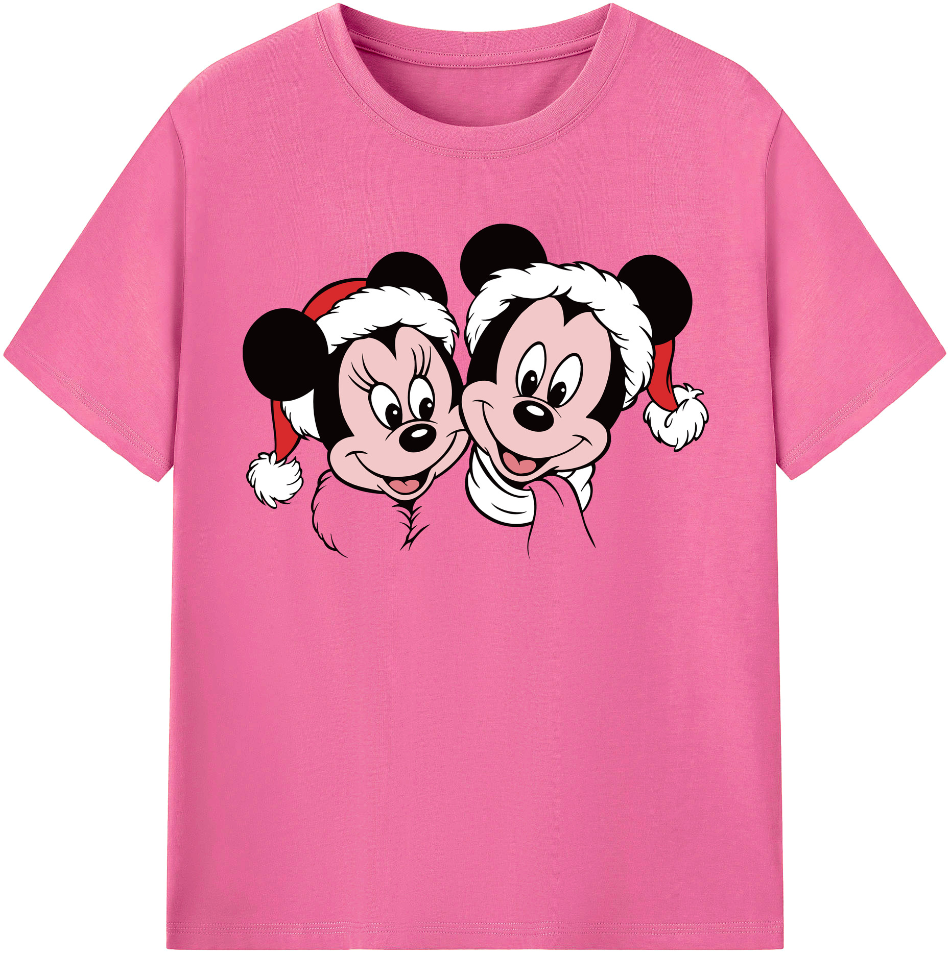 （画像用） ミッキーマウス Mickey Mouse レディースカジュアルプリントTシャツ（綿100％）